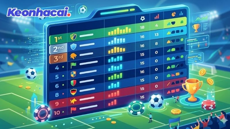 Top các giải đấu có bảng xếp hạng bóng đá hấp dẫn nhất 2026