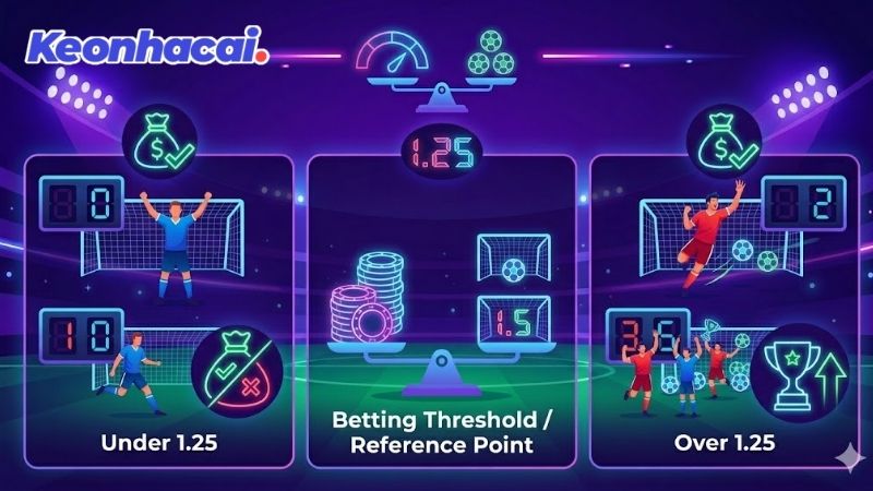 Chiến thuật soi kèo Tài xỉu 1.25 hiệu quả nhất năm 2026