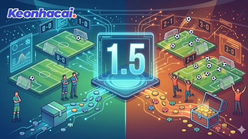 Khái niệm cơ bản về kèo tài xỉu 1.5 trong cá cược