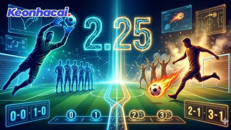 Khái niệm Tài xỉu 2.25 là gì trong cá cược bóng đá?