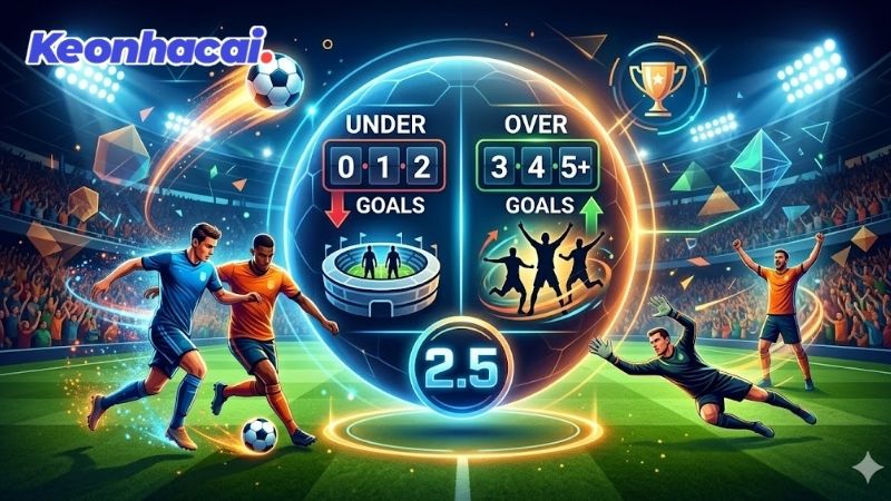 Ví dụ thực tế về cách tính tiền kèo Tài xỉu 2.5